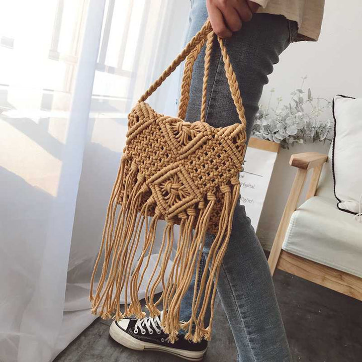 Macrame Shoulder Bag Bowlift