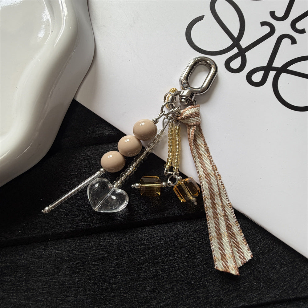 Beaded Charm Keychain Holder Bowlift 1790134754