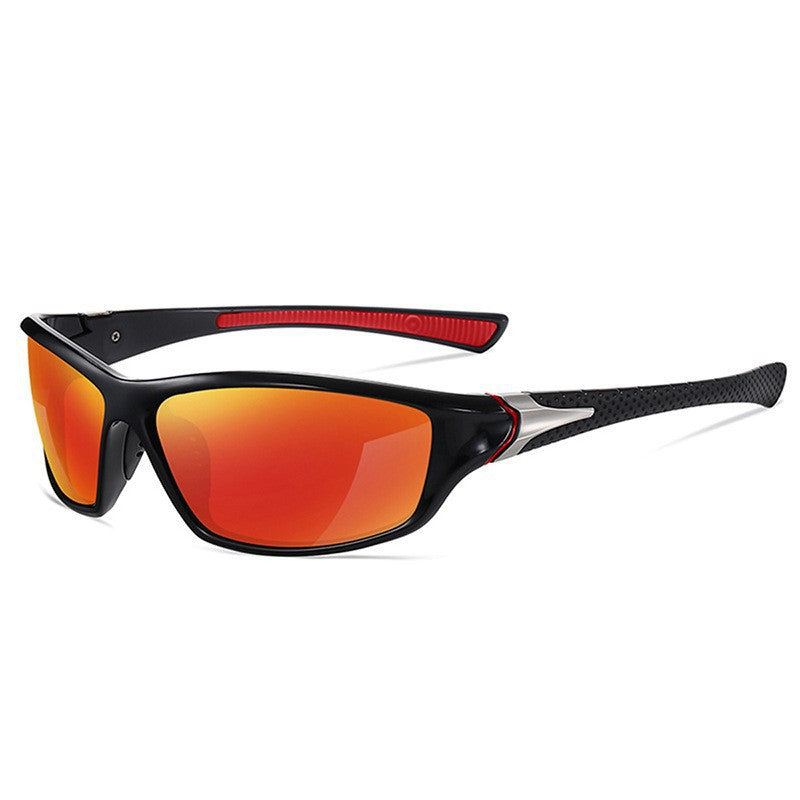 Unisex nan sporty wraparound sunglasses with polarized, shatterproof polycarbonate lenses and non-slip nose pads Bowlift
