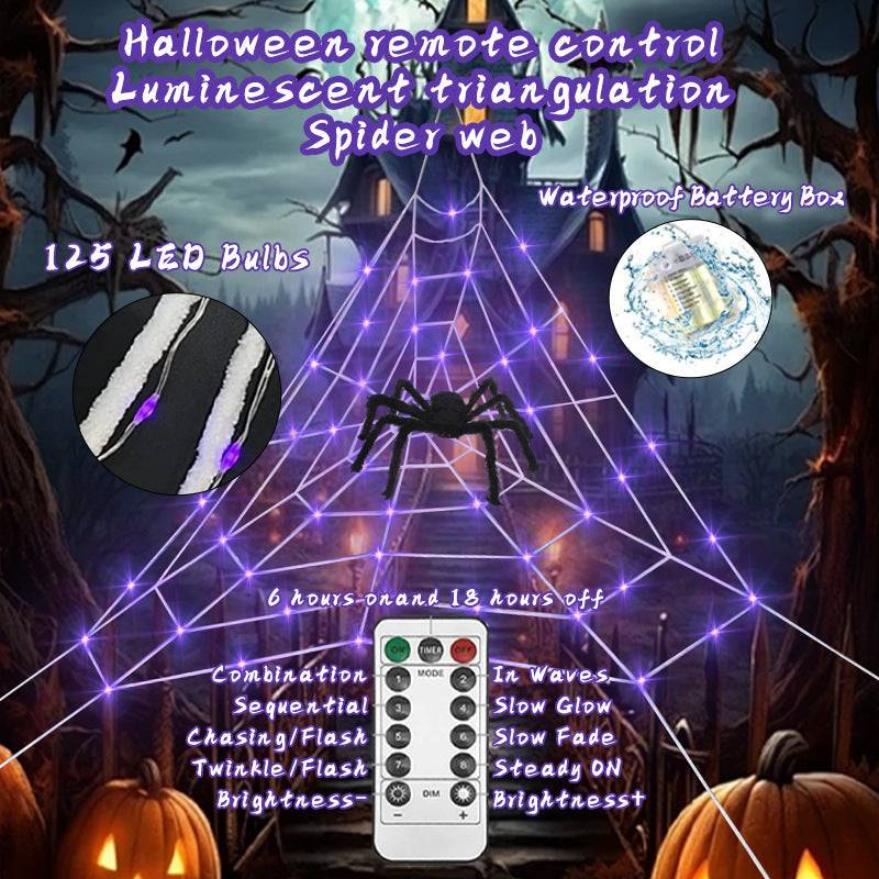 LED Decorative Spider Web Lights Bowlift
