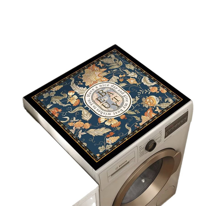 Decorative Floral Laundry Room Counter Mat Bowlift