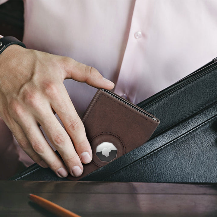 Compact RFID-Blocking Leather Cardholder Bowlift
