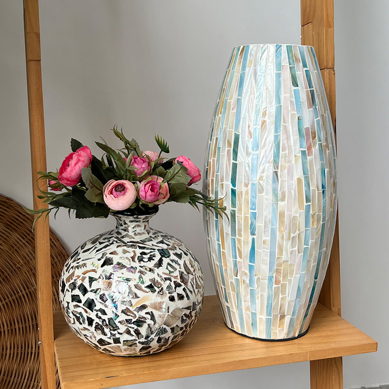 Decorative Mosaic Vase Bowlift