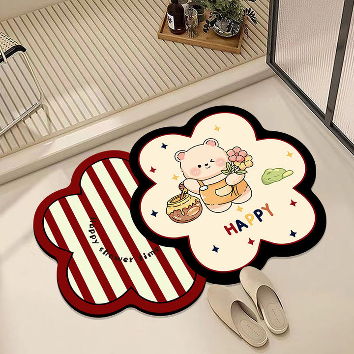 Cute Cartoon Animal Bath Mat Bowlift