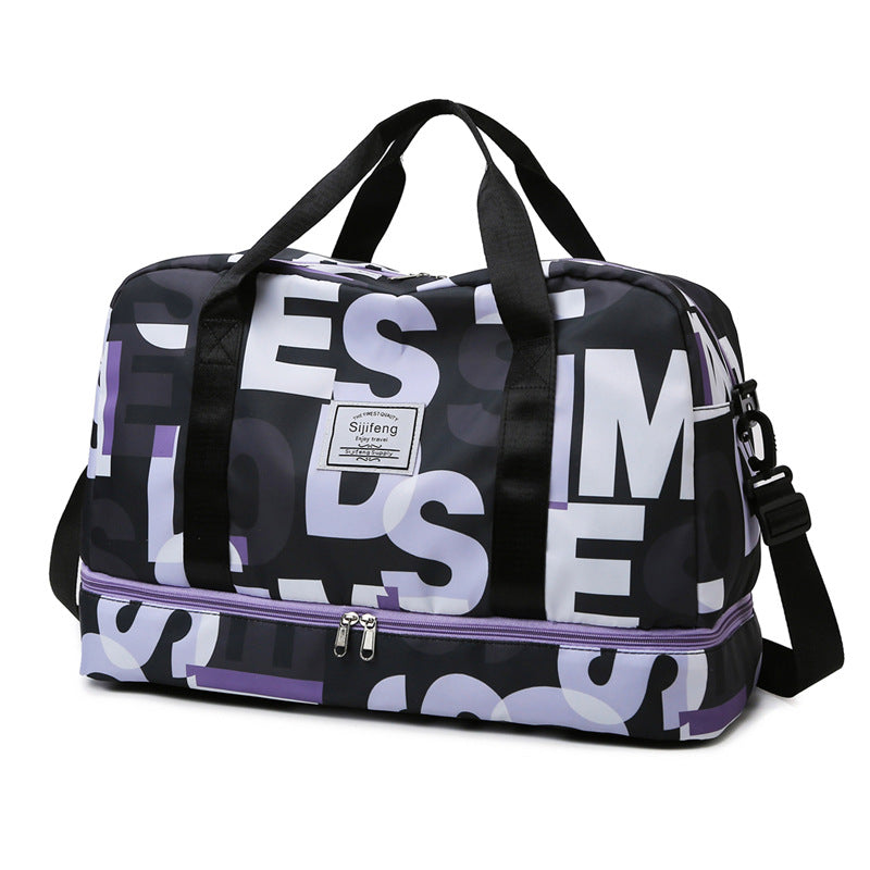Stylish Graphic Print Travel Duffel