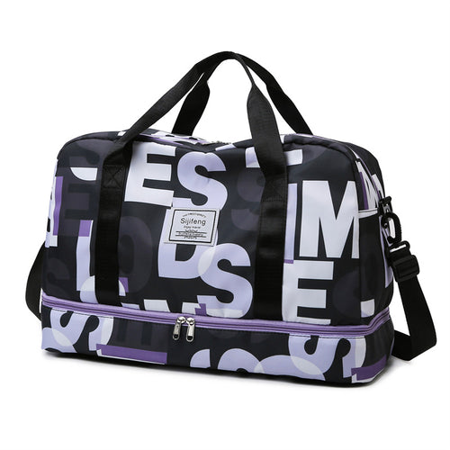 Stylish Graphic Print Travel Duffel
