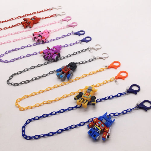 Playful glasses holder chain with robot motif Bowlift