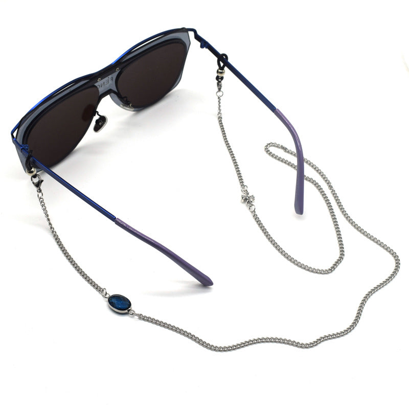 Elegant Gemstone Eyewear Chain Bowlift