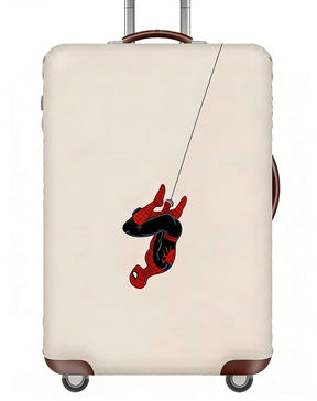 Women's stretchable suitcase cover with rabbit motif, tear-resistant stretch material and openings for handle and wheels Bowlift