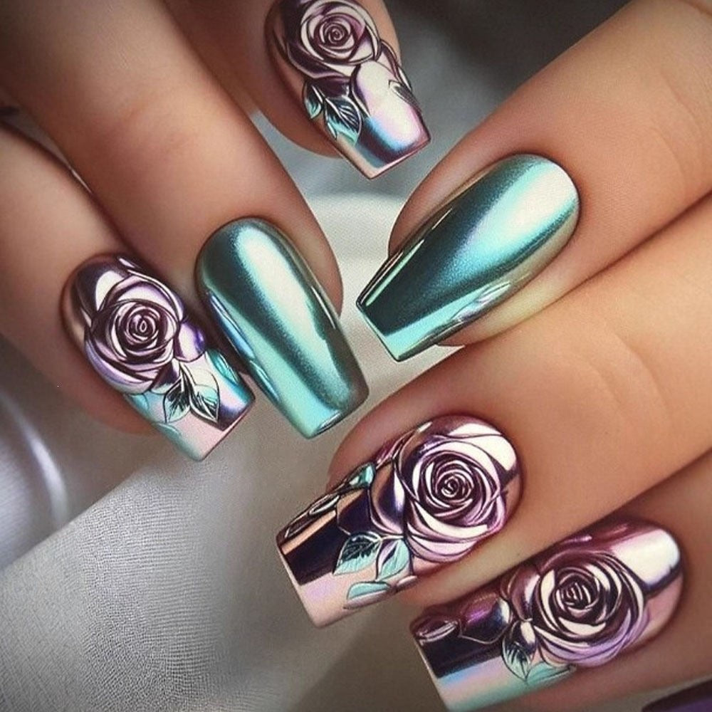 Shiny artificial nails Bowlift