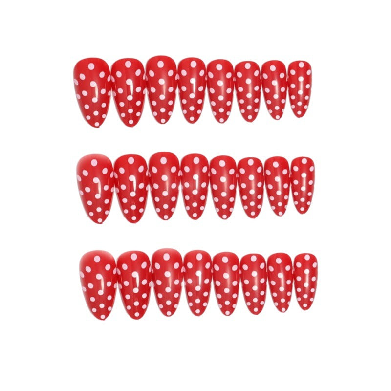 Premium Polka Dot Press-On Nail Set Bowlift
