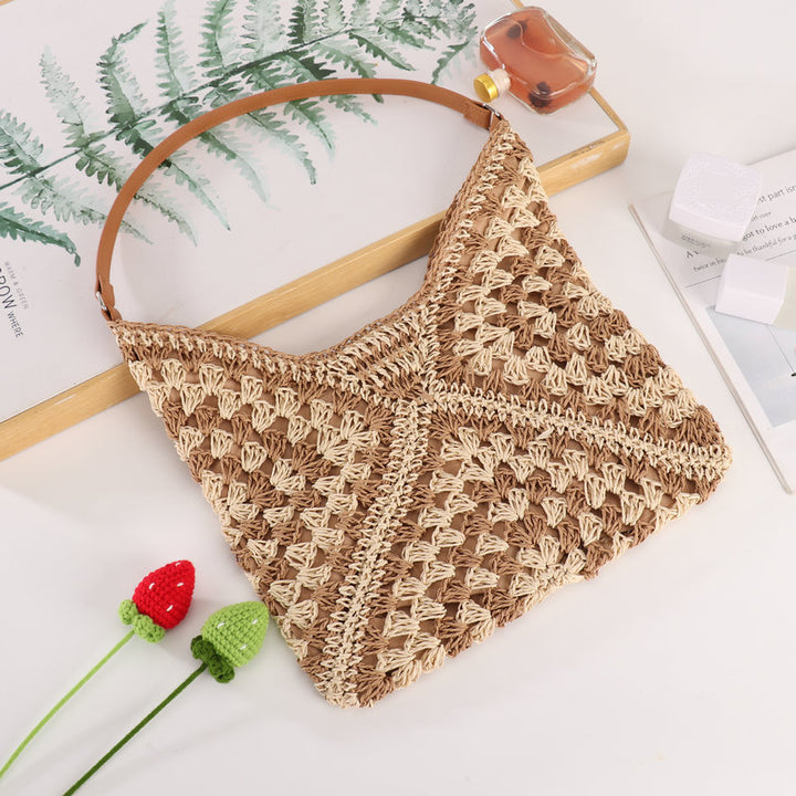 Hand-knotted Macrame Shoulder Bag Bowlift