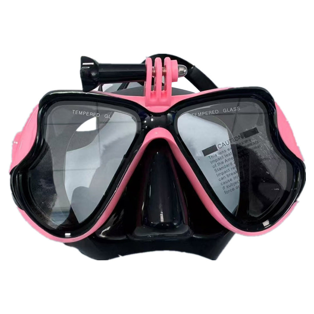 Diving mask with ergonomic silicone design Bowlift