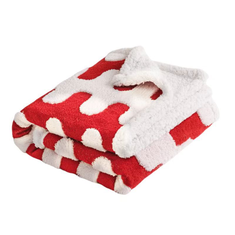 Oversized Reversible Plush Faux Fur Sherpa Throw Blanket