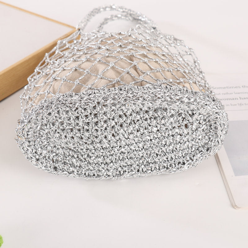 Multifunctional mesh tote bag with lining Bowlift