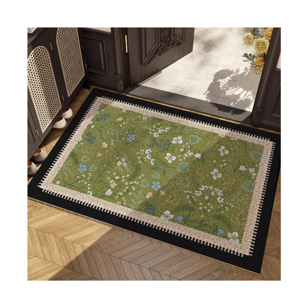 Floral Pattern Area Rug Bowlift