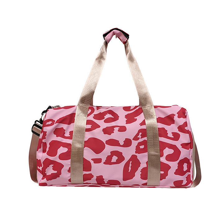 Fashionable Zebra Patterned Gym Duffle Bag Bowlift