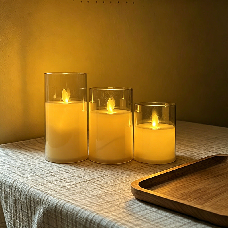 LED Scented Candle with Flame Effect Bowlift