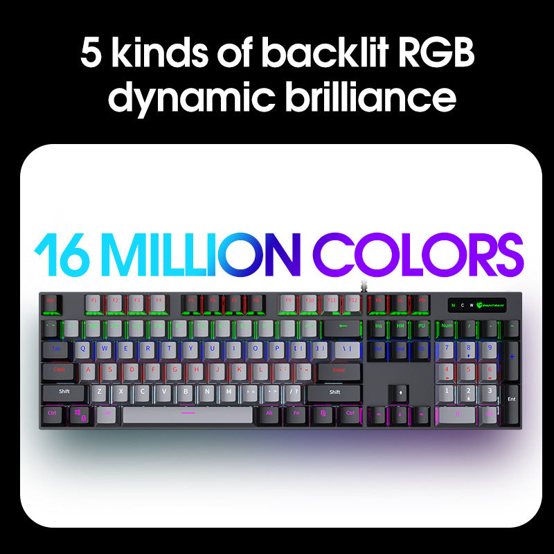 Ergonomic RGB Mechanical Gaming Keyboard Bowlift