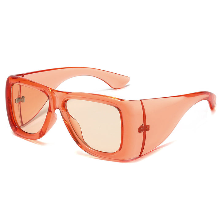 Oversized Fashion-Driven Shield Sunglasses Bowlift