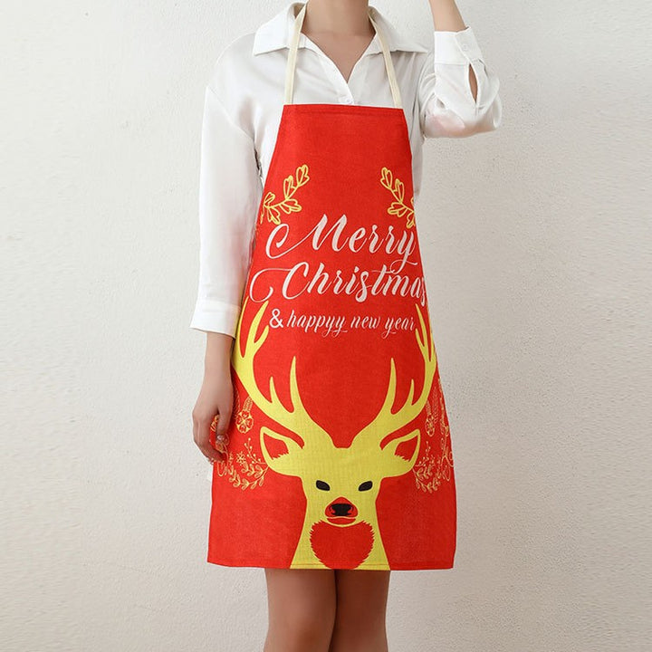Santa-Themed Kitchen Apron Bowlift