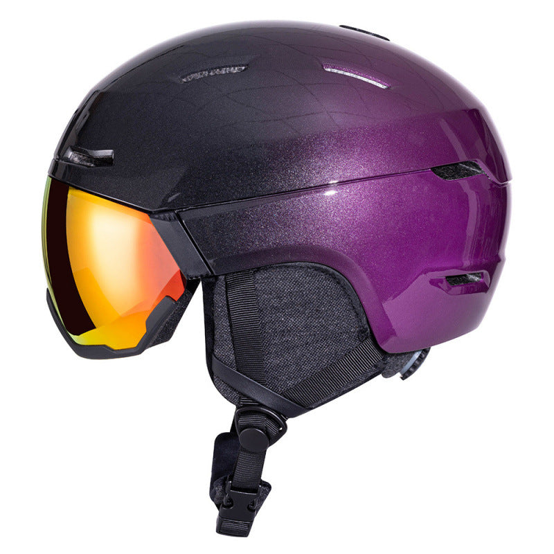 Ski Helmet with Integrated Visor Bowlift
