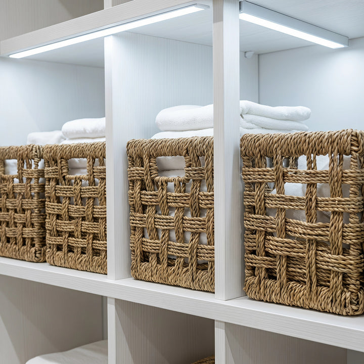 Rustic Woven Storage Basket Bowlift