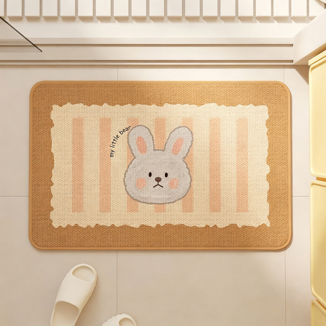 Cute Cat-Themed Indoor Mat Bowlift