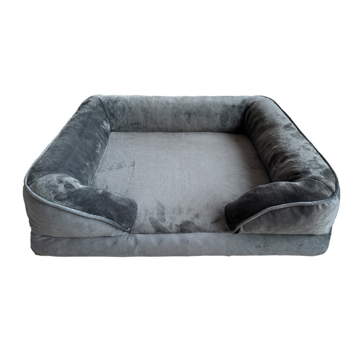 Plush Orthopedic Dog Bed with Supportive Side Walls