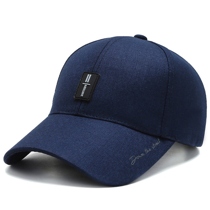 Men's Structured Denim Baseball Cap Bowlift