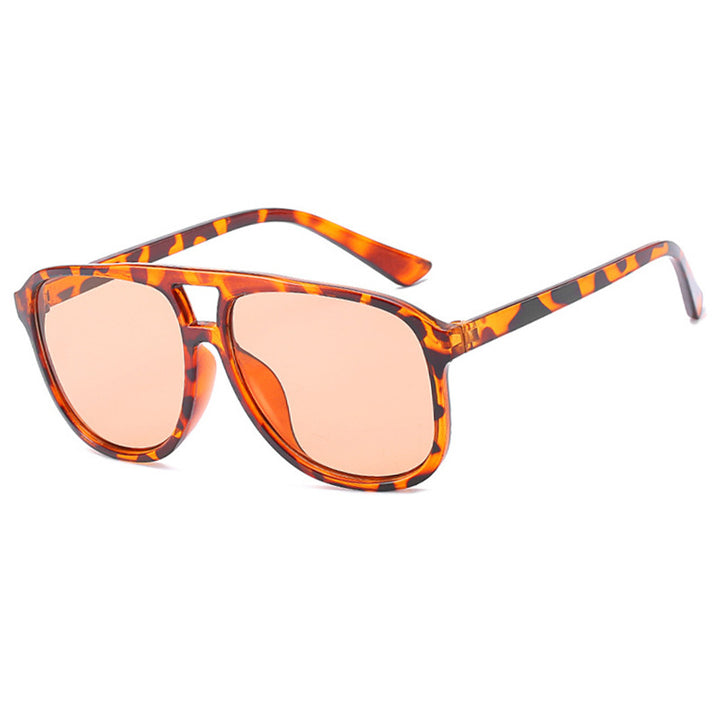 Women's fashionable sunglasses with transparent frame and blue lenses Bowlift