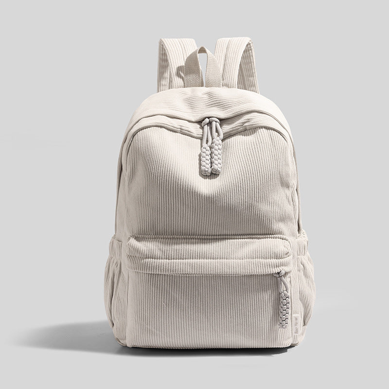 Ribbed Fabric Lightweight Backpack Bowlift