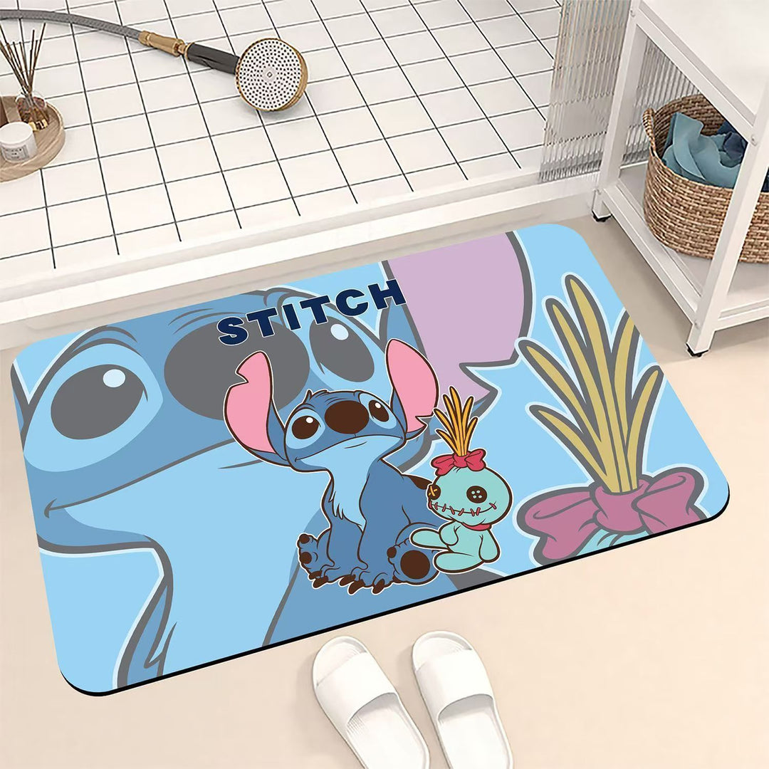 Cartoon-Themed Bath Mat Bowlift