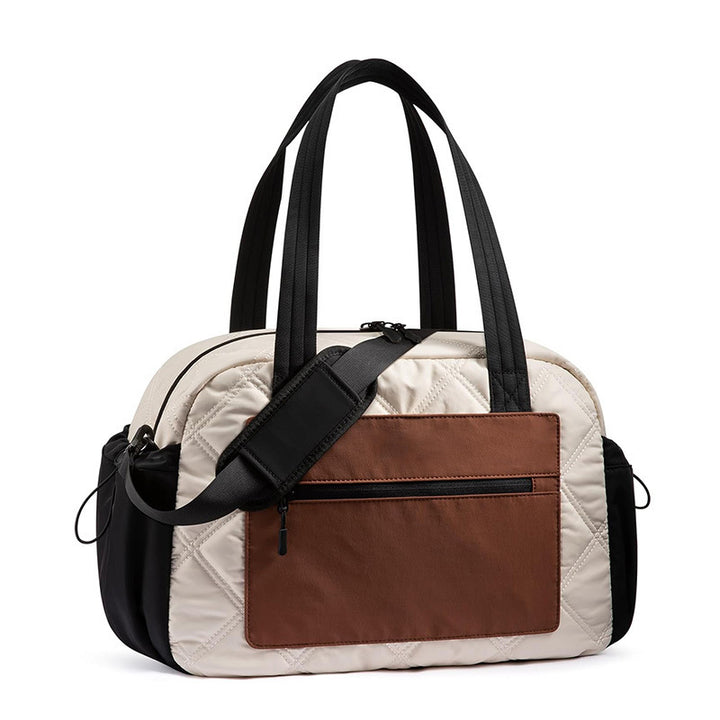 Luxurious Quilted Travel Duffel Bag Bowlift