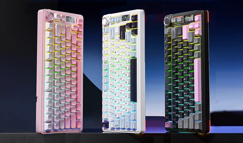 Wireless Mechanical Keyboard with Customizable RGB Backlighting Bowlift