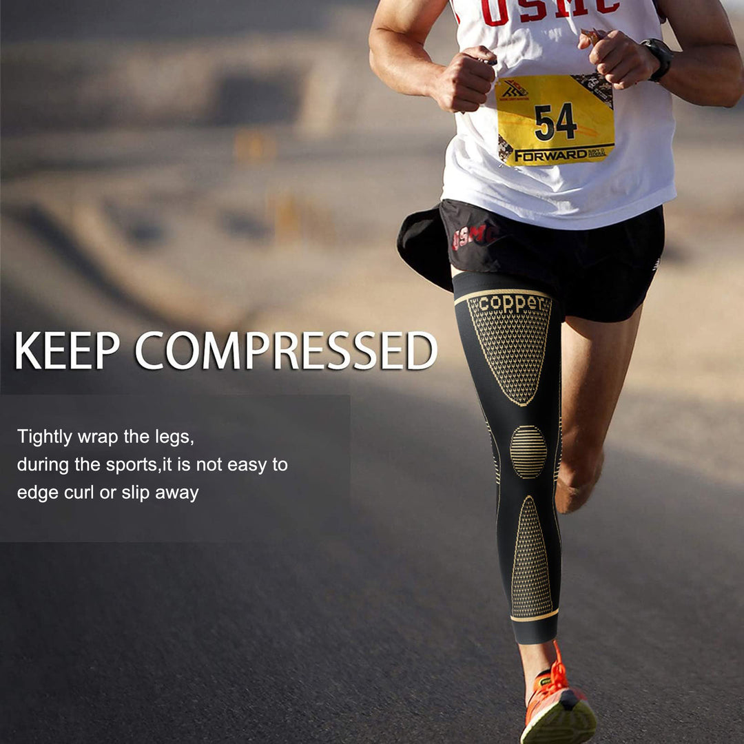 Copper Compression Knee Support Bowlift