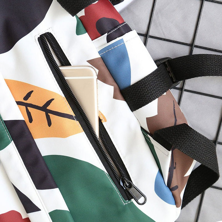 Floral Print Outdoor Backpack Bowlift