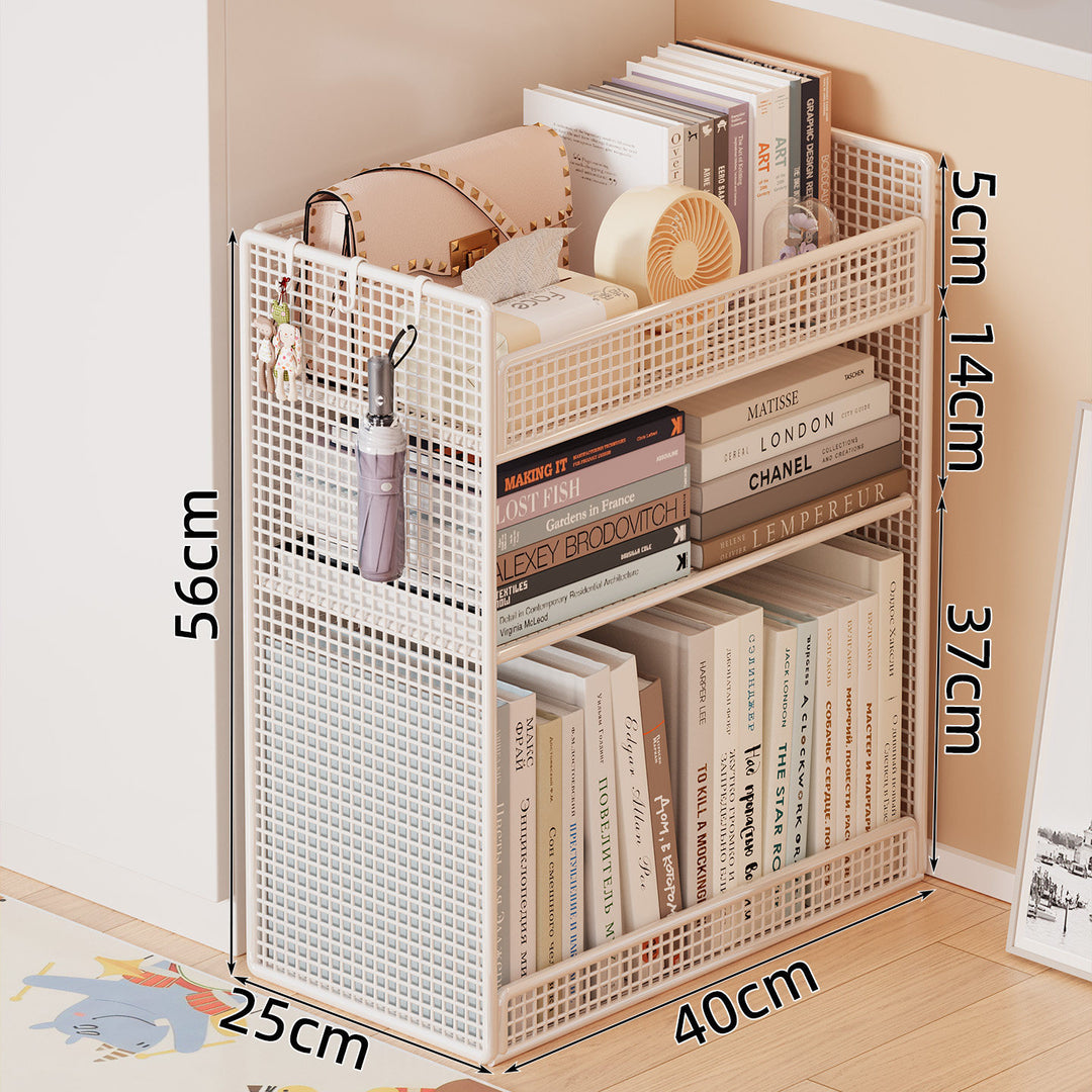 Wire Mesh Bookshelf Organizer Bowlift