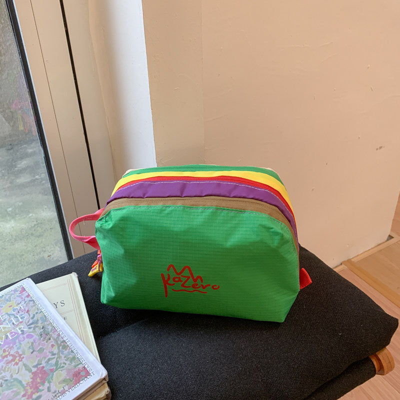 Multi-Zipper Cosmetic Bag Bowlift