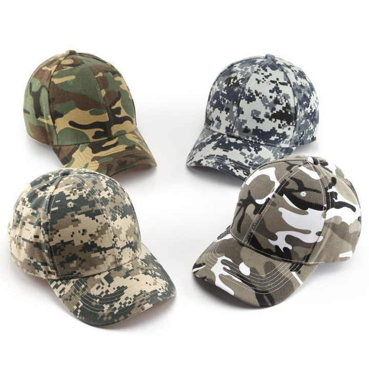 Unisex Camouflage Patterned Adjustable Cap Bowlift