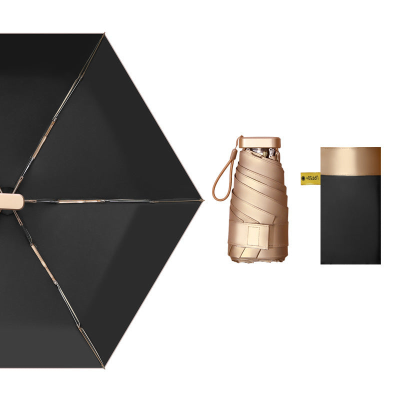 Women's foldable and stylish umbrella with integrated bottle holder Bowlift