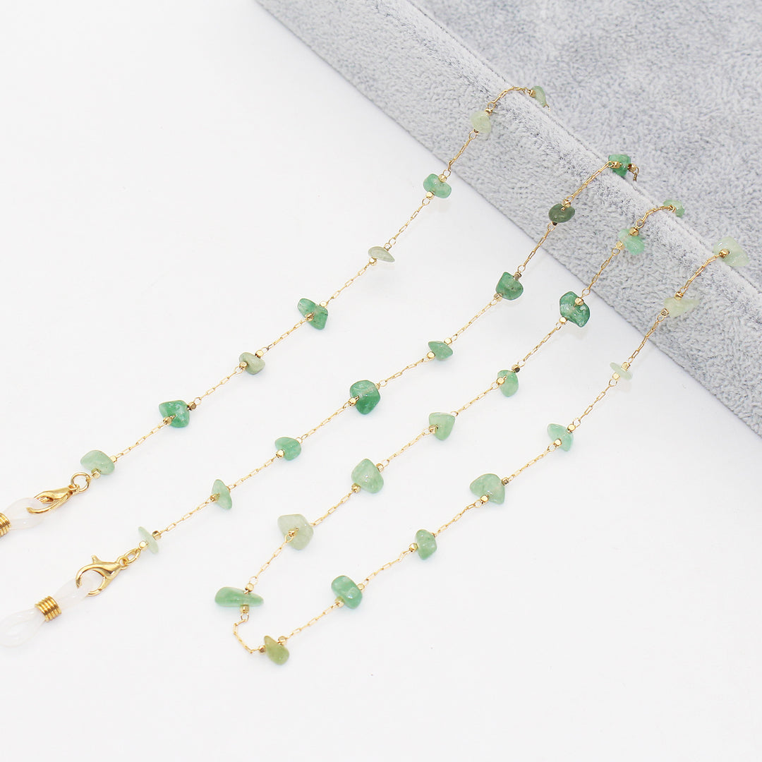 Elegant Crystal-Embellished Eyewear Chain Bowlift