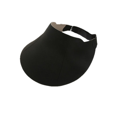 Wide-Curved Open-Top Sun Visor with Adjustable Back Strap Bowlift