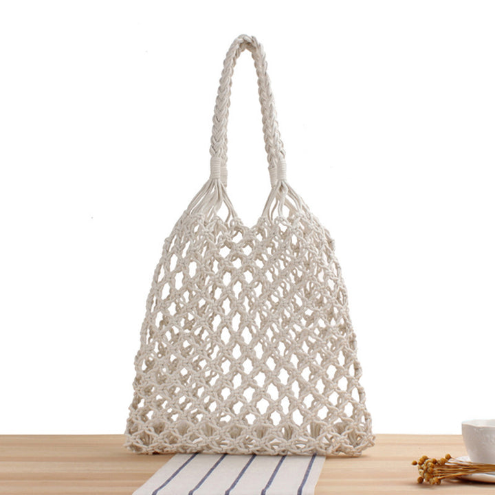 Braided shopping shoulder bag with stable side seams Bowlift