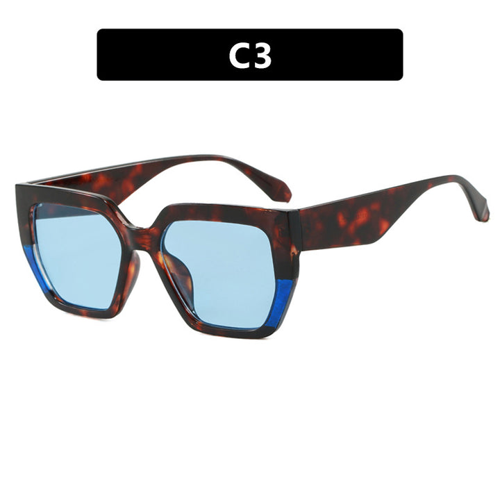 Women's geometric glasses in stylish tortoiseshell pattern Bowlift