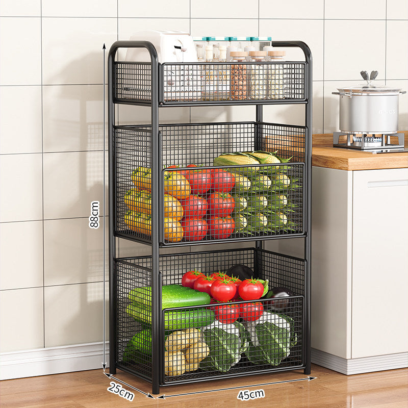 Rolling Kitchen Storage Rack Bowlift