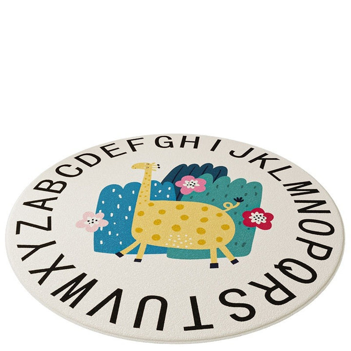 Playful Inspirational Round Area Rug Bowlift