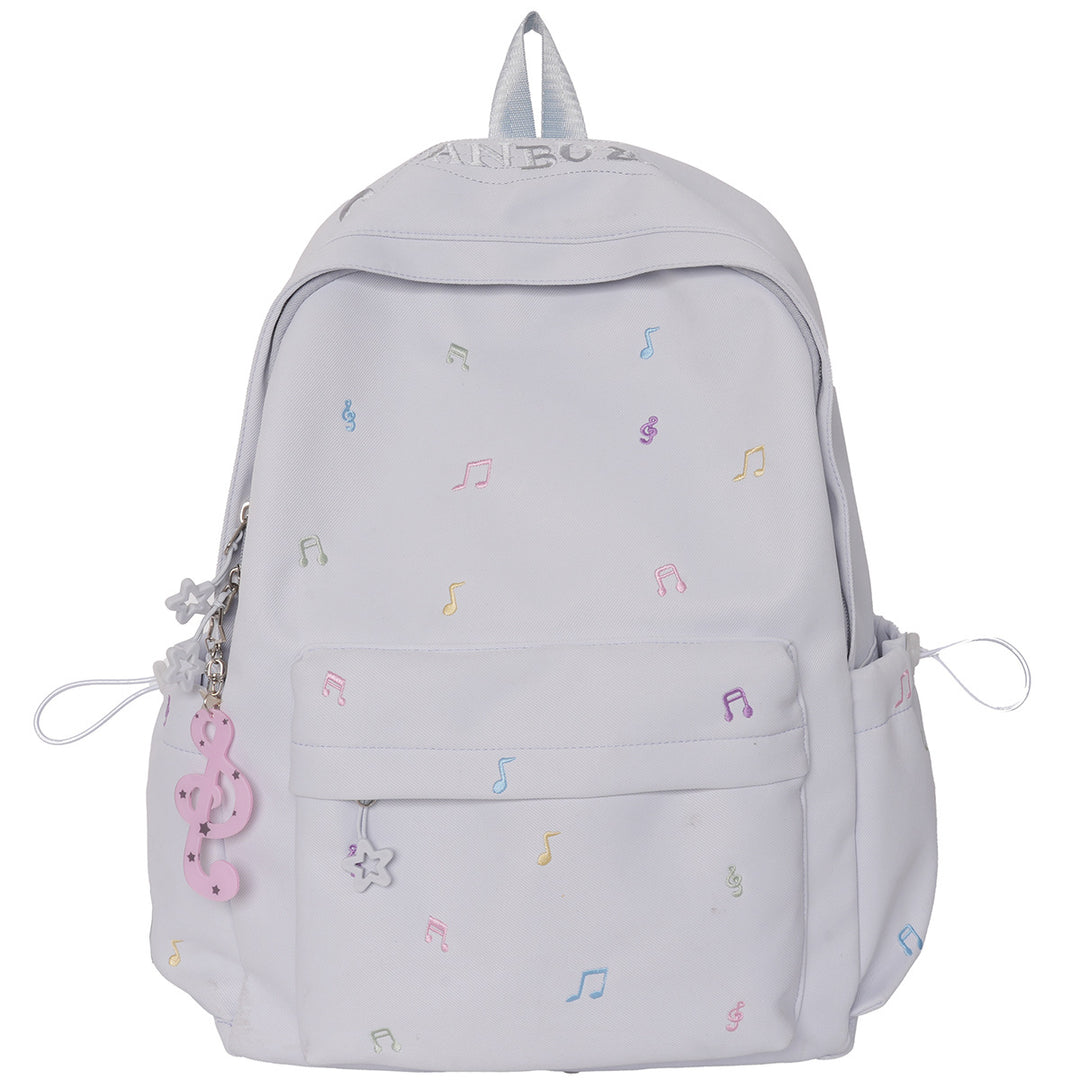 Musical-Themed Casual Backpack Bowlift