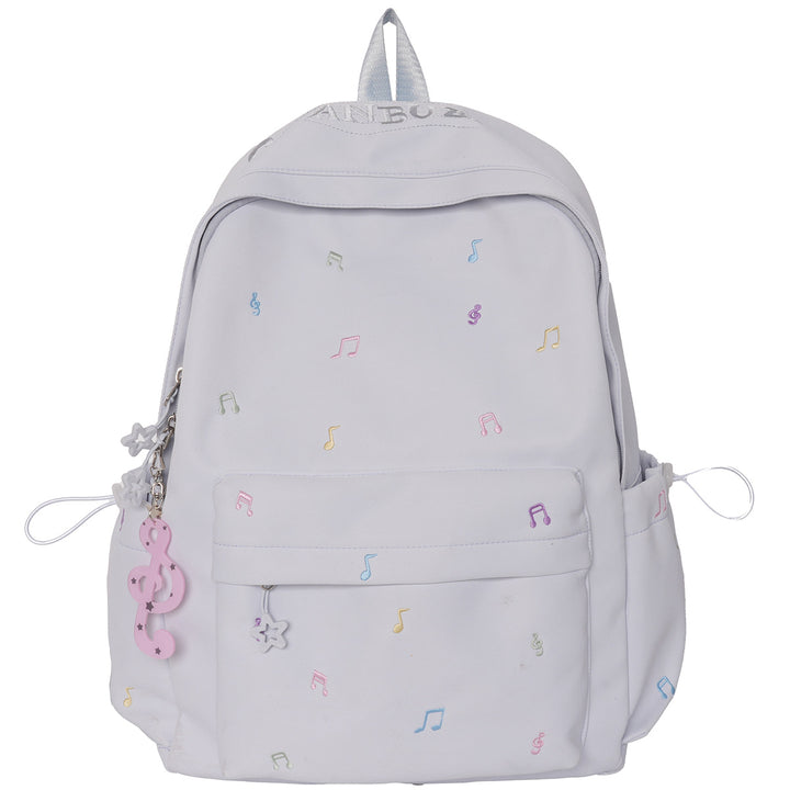 Musical-Themed Casual Backpack Bowlift