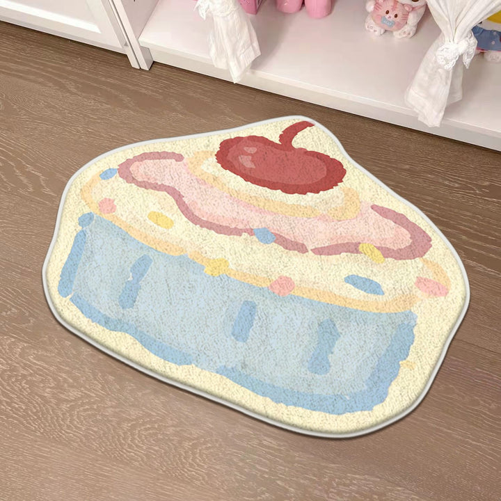 Children's Playful Cat-Shaped Area Mat Bowlift